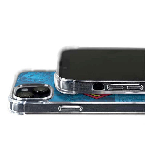 DC Comics Superman Logo Background Pattern iPhone 15 MagSafe Case